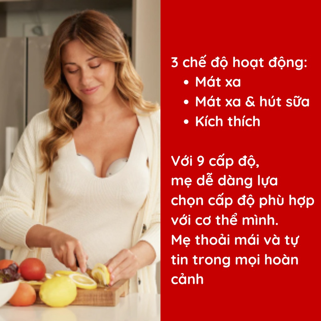 Máy hút sữa rảnh tay không dây Momcozy M5 - Ảnh 7