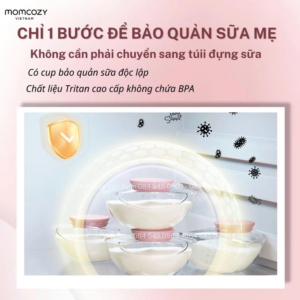 Máy hút sữa rảnh tay không dây Momcozy M9 - Ảnh 5