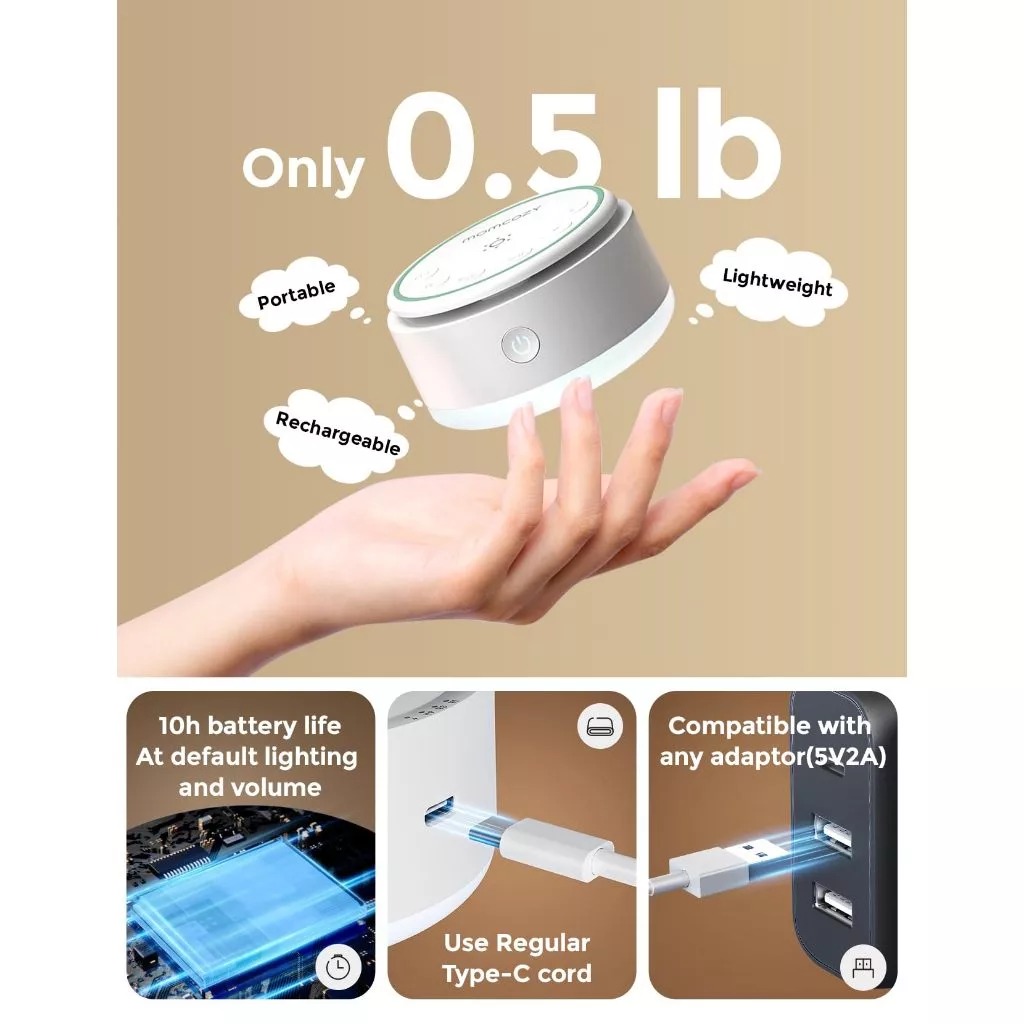 Máy tạo tiếng ồn trắng Momcozy WN03- Không wifi - Ảnh 8